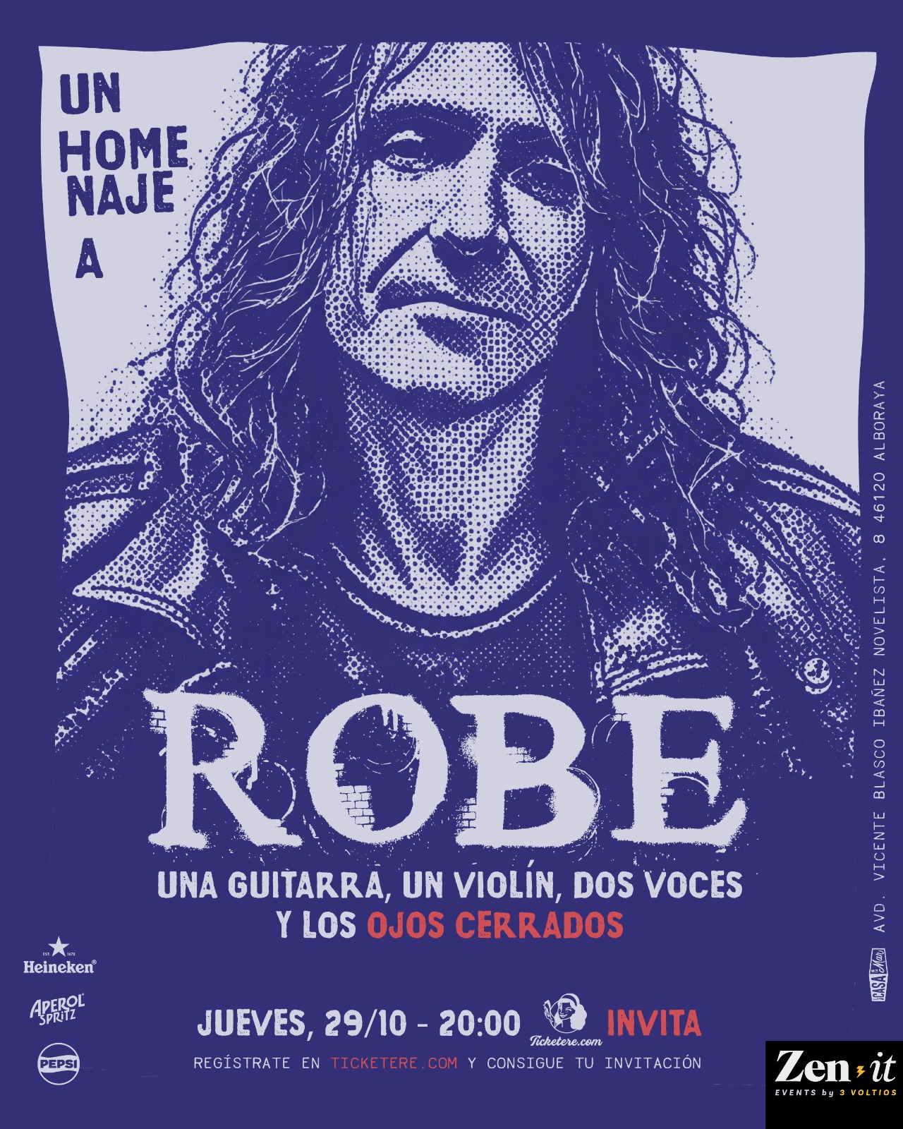 Cartel de  HOMENAJE A ROBE