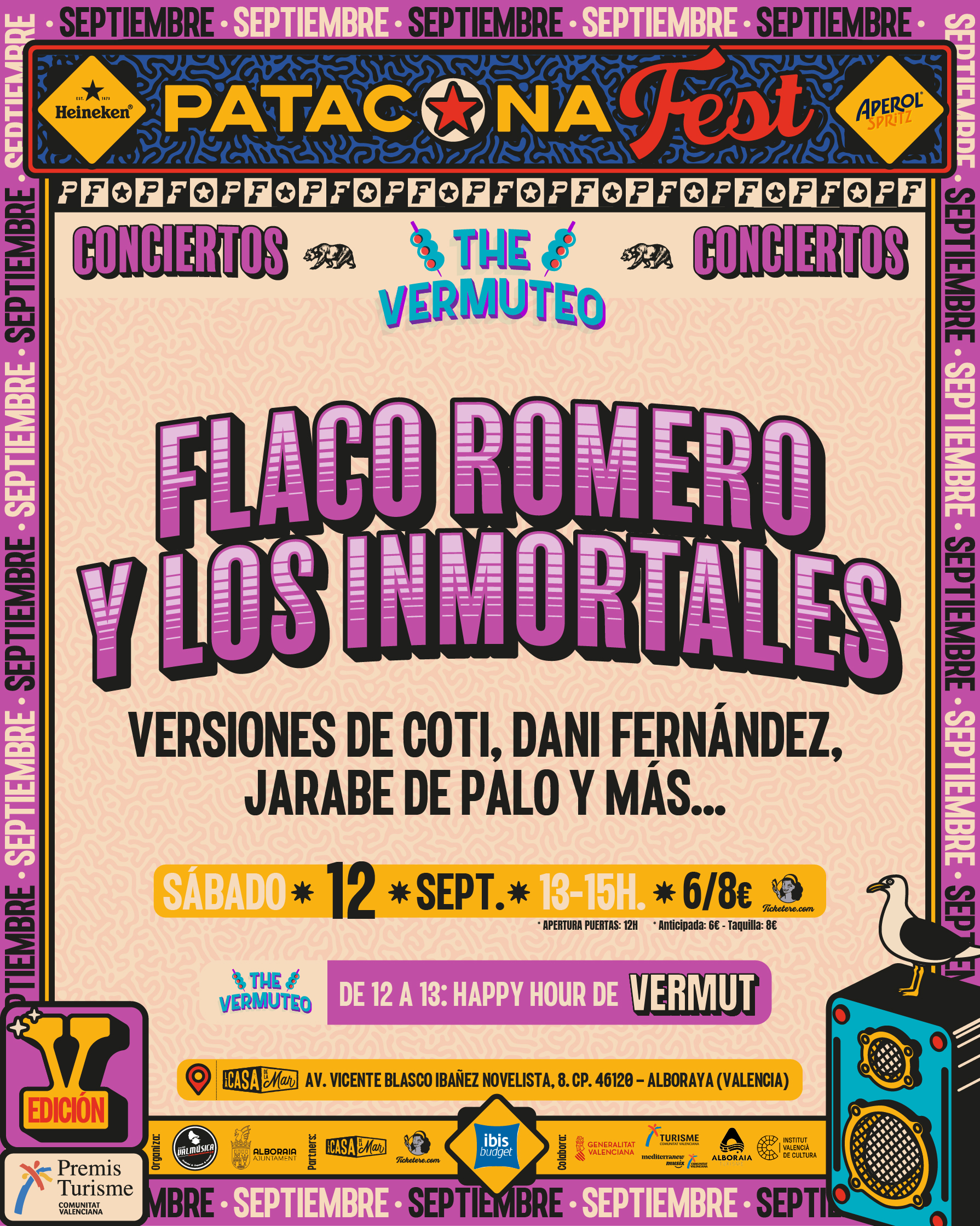 Cartel de EL FLACO ROMERO Y LOS INMORTALES