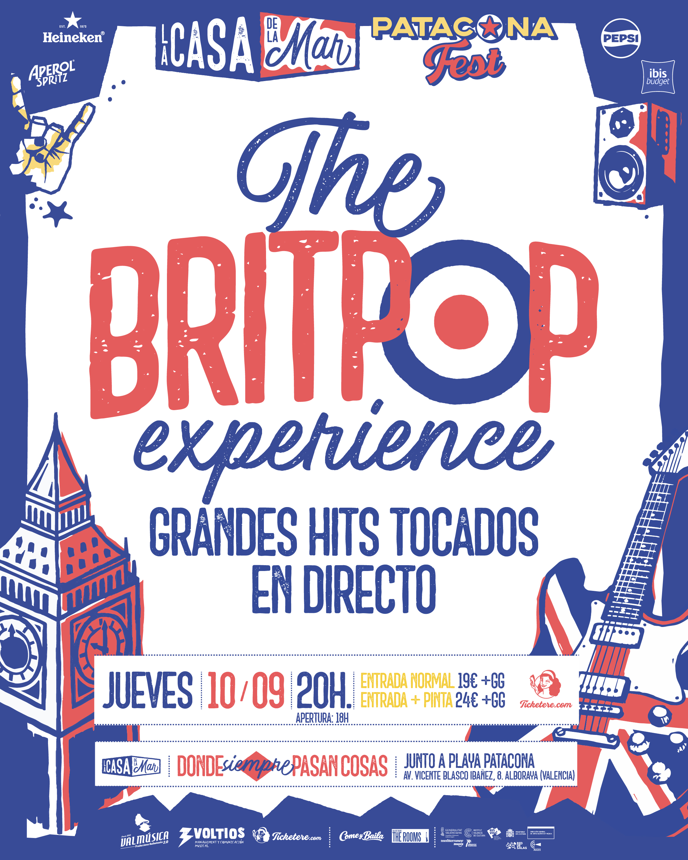 Cartel de THE BRITPOP EXPERIENCE: GRANDES HITS TOCADOS EN DIRECTO