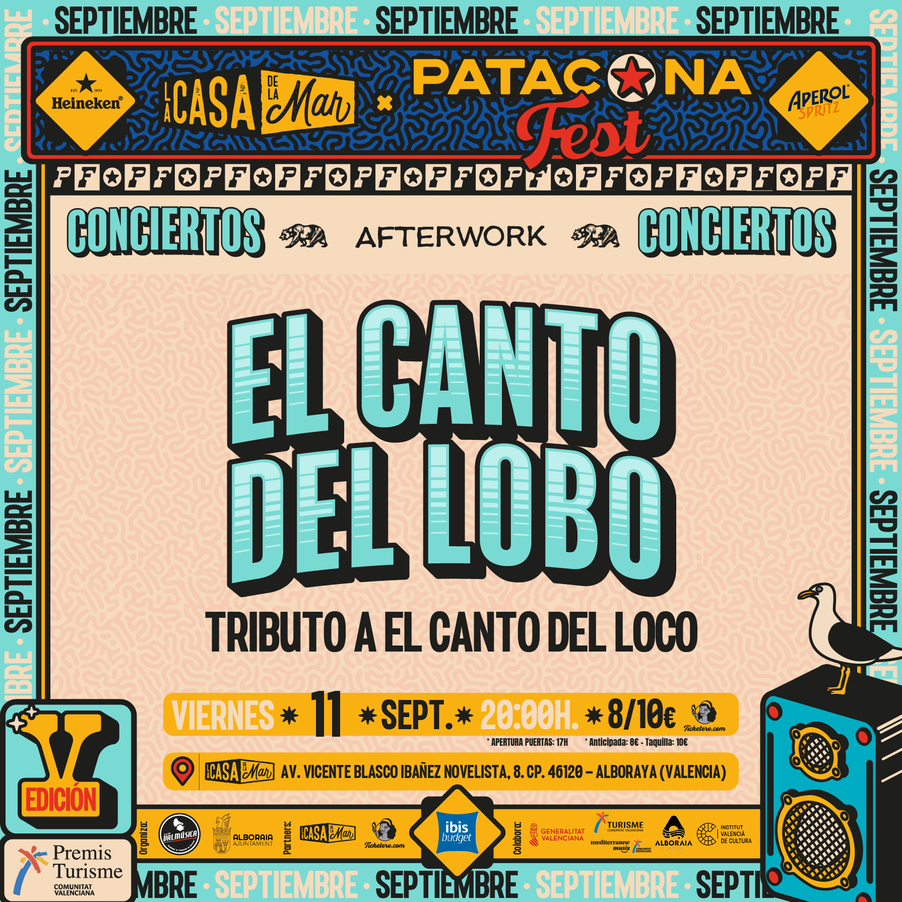 Cartel de EL CANTO DEL LOBO: TRIBUTO AL CANTO DEL LOCO