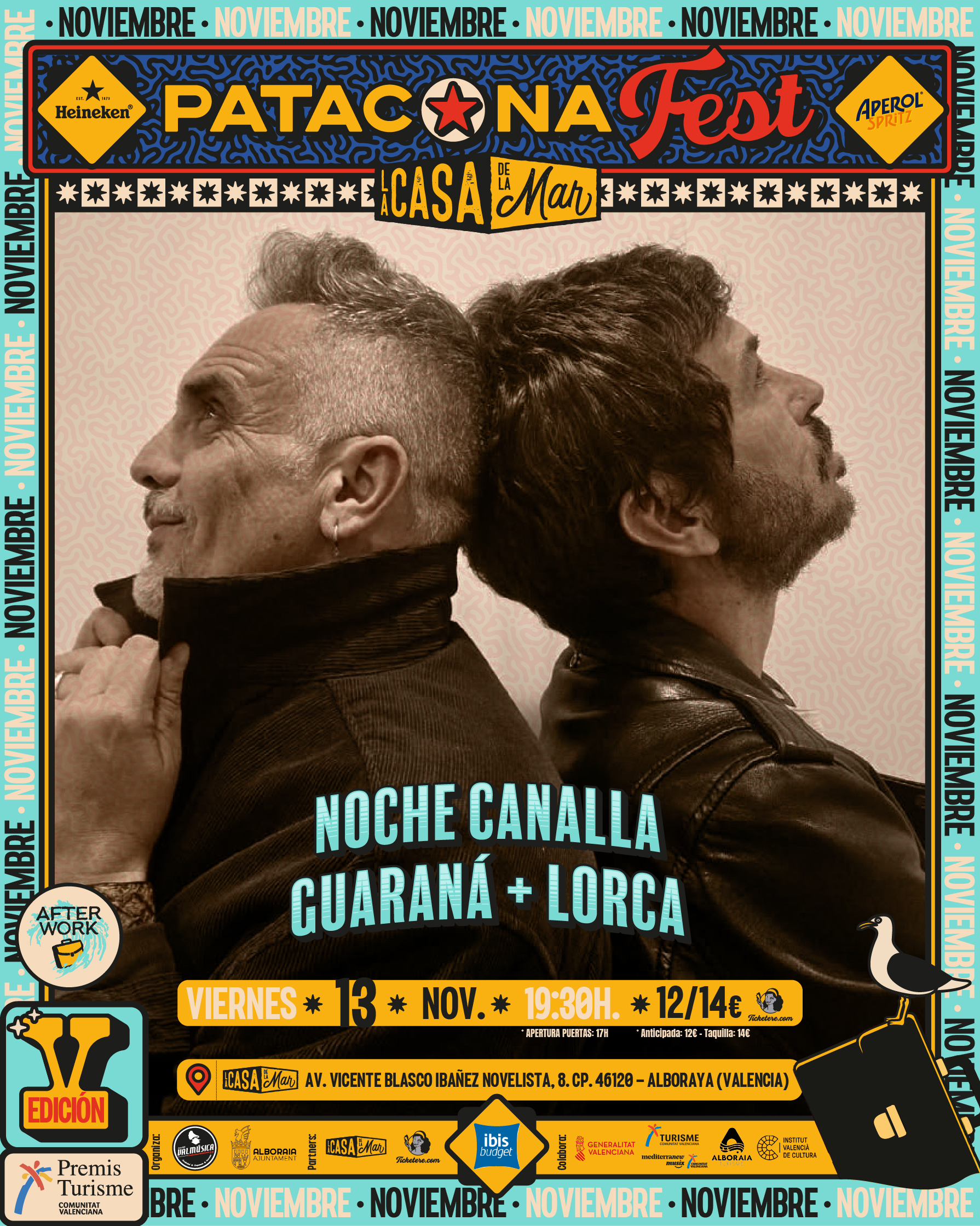 Cartel de  NOCHE CANALLA: GUARANÁ + LORCA