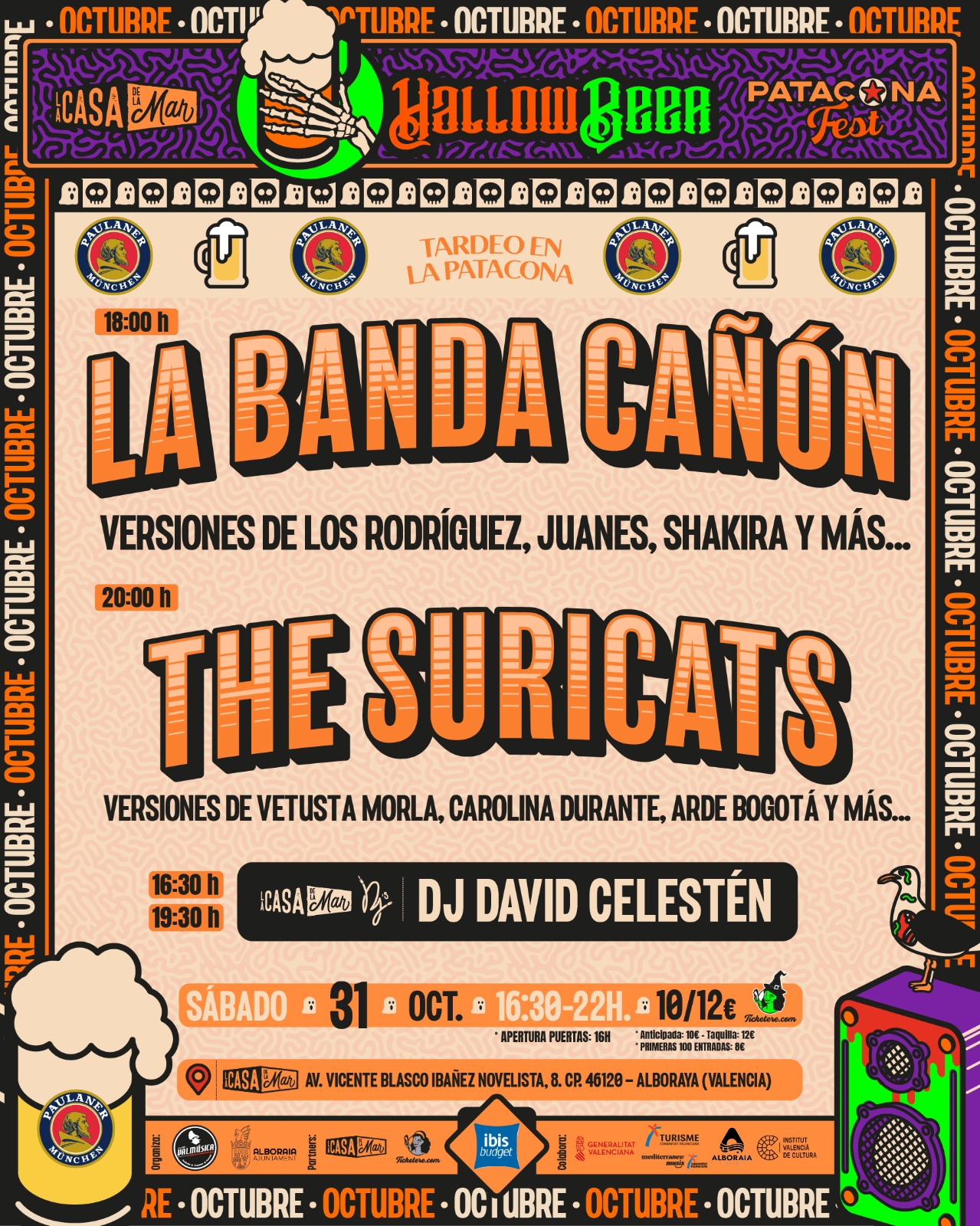 Cartel de LA BANDA CAÑÓN + THE SURICATS